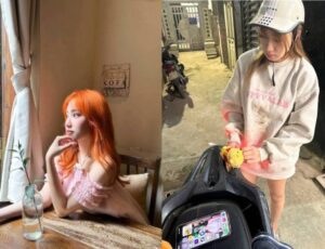 Cho em tóc vàng lên đỉnh mỗi khi đi chơi
