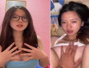 Bắt bạn gái banh háng còn mồm ngậm quần lót